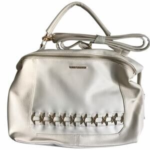 Rampage Medium Faux Leather Goldtone Convertible Top Handle Cross Body Purse NWT